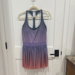 Wilson Blue pink ombré tennis dress sheet skirt